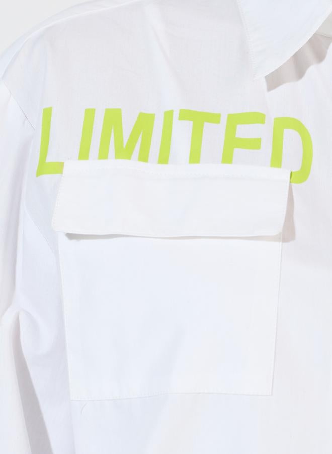 Styli Relaxed Fit Printed Shirt with Flap Pocket  - Image 5