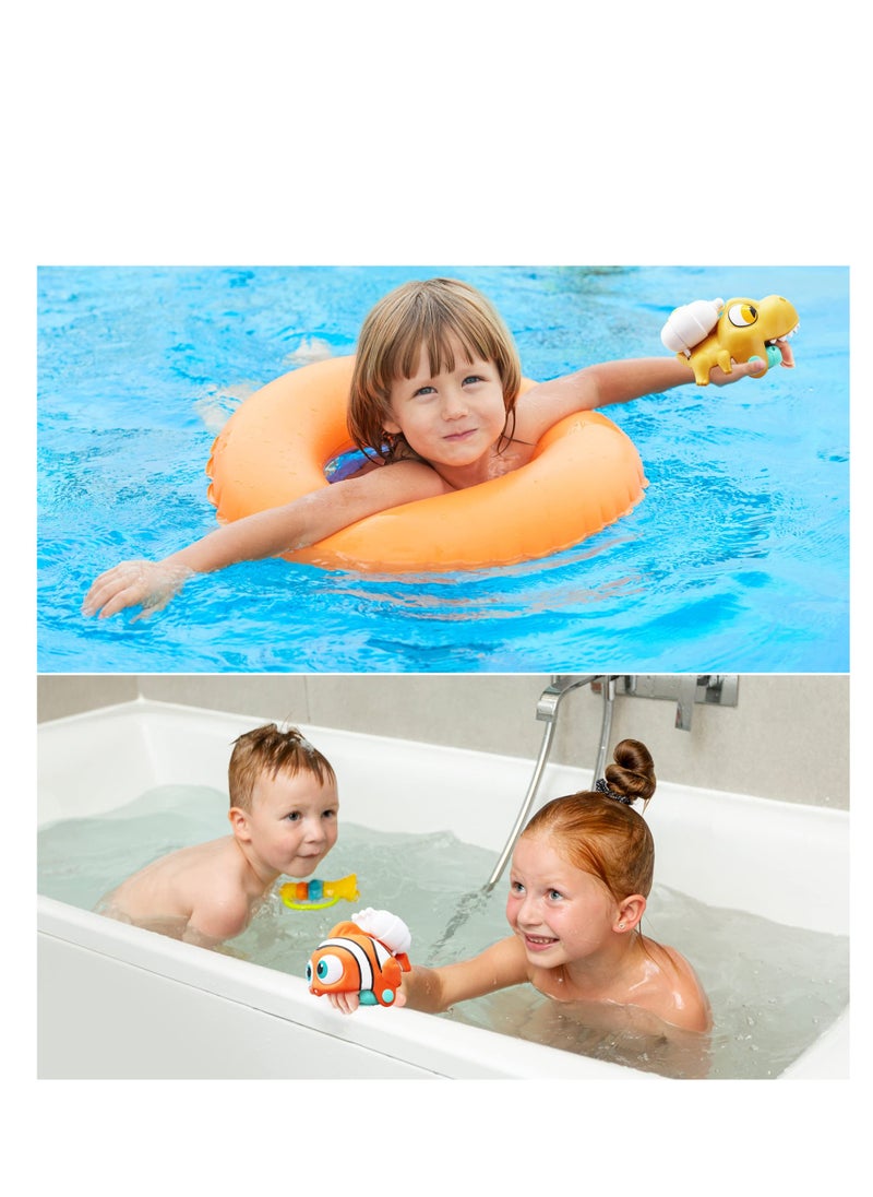 SYOSI - Wrist Water Squirt Guns for Toddlers, Summer Outdoor Swimming Pool Beach Bath Water Toys for Boys & Girls Kids Age3 4 5 (Dinosaur) - Image 1