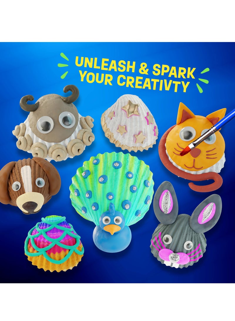 Mordely Kids Sea Shell Painting Kit - Arts & Crafts Gifts for Boys and Girls - Easter Craft Activities Kits - Creative Art Activity Gift Toys for Age 6, 7, 8, 9, 10, 11 & 12 Year Old 8-12 - Image 3