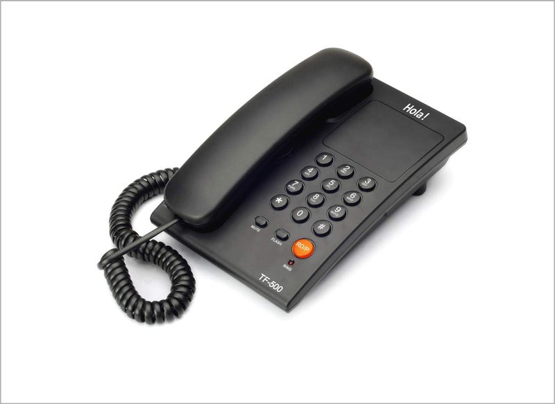 HOLA ! TF-500 Basic Corded Landline Phone for intercom and EPABX Desk & Wall Mountable, Mute/Pause/Flash/Redial Function (Made in India) - Image 4
