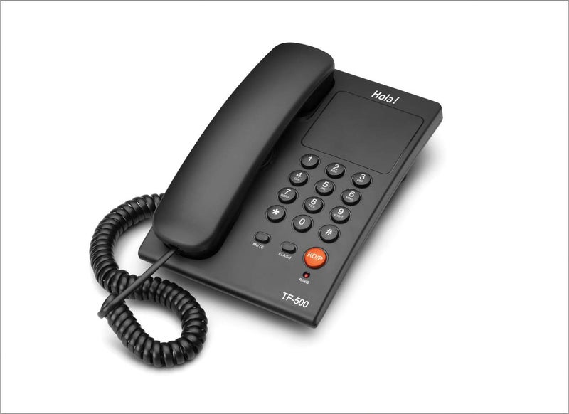 HOLA ! TF-500 Basic Corded Landline Phone for intercom and EPABX Desk & Wall Mountable, Mute/Pause/Flash/Redial Function (Made in India) - Image 3