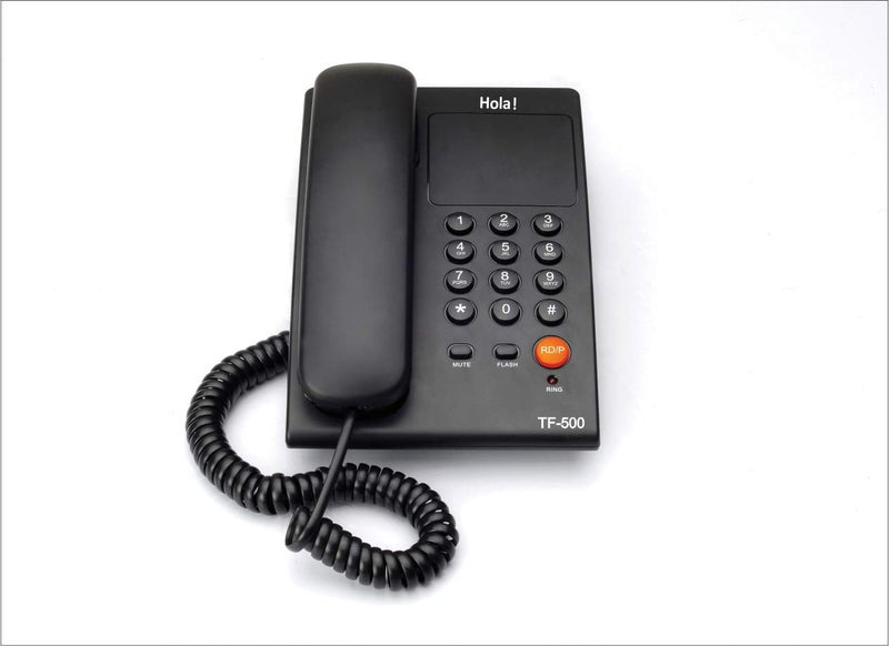 HOLA ! TF-500 Basic Corded Landline Phone for intercom and EPABX Desk & Wall Mountable, Mute/Pause/Flash/Redial Function (Made in India) - Image 5