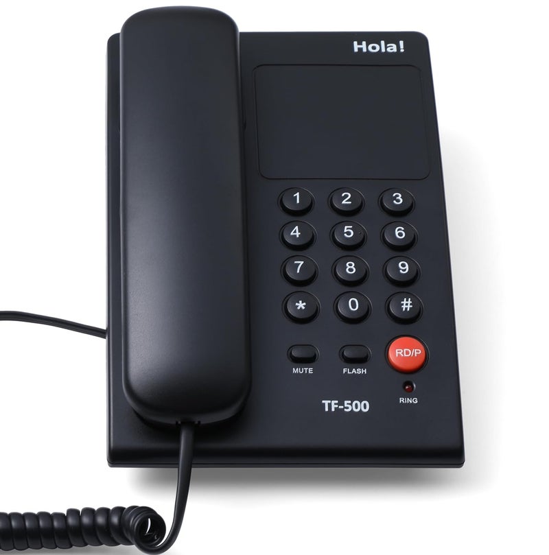 HOLA ! TF-500 Basic Corded Landline Phone for intercom and EPABX Desk & Wall Mountable, Mute/Pause/Flash/Redial Function (Made in India) - Image 2