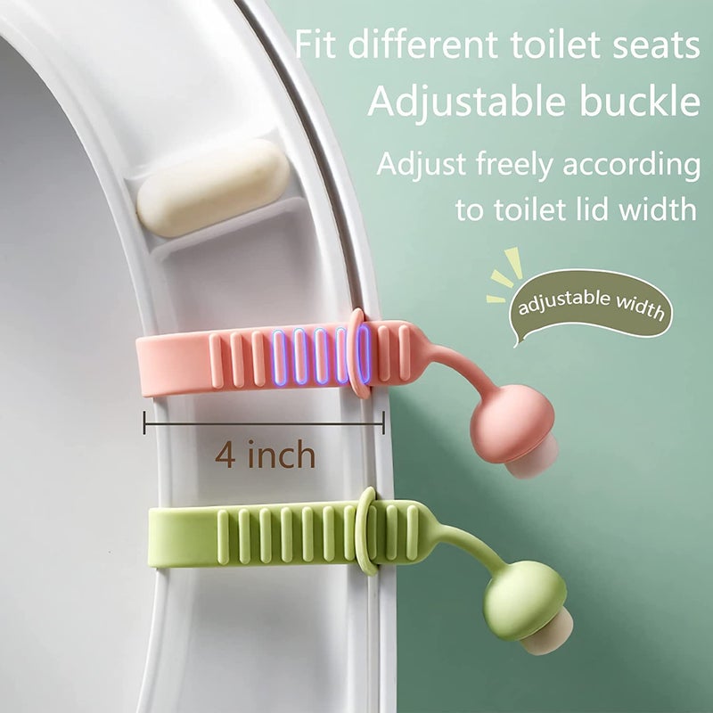 Bitnex Silicone Toilet Seat Lifter,Avoid Touching Toilet Cover, Resusable and Washable Toilet Seat Lifter Avoid Direct Contact with Cover & Seat (3) - Image 2