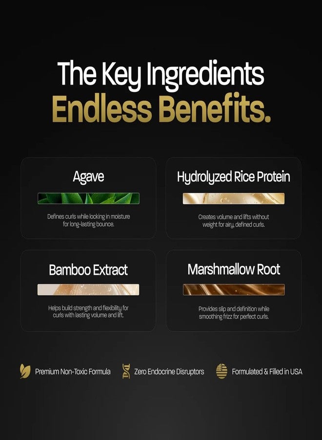 بيزد بودي وركسبيزد بودي وركس موس تجعيد الشعر من BASED - حجم وتحديد فوري مع ثبات مرن - تركيبة خفيفة الوزن مع الأغاف وبروتين الأرز - غير سام، خالٍ من السيليكون لجميع أنواع الشعر المجعد (6.8 أونصة سائلة، عبوة واحدة) - Image 3