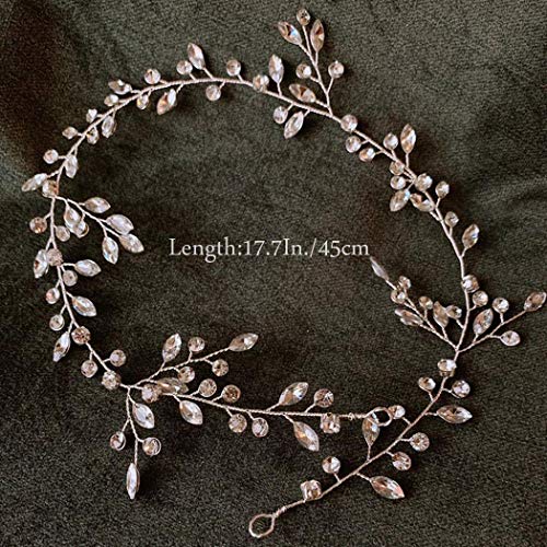 EARENT Wedding Hair Vines Bridal Hair Accessories for Women (Silver) - Image 2