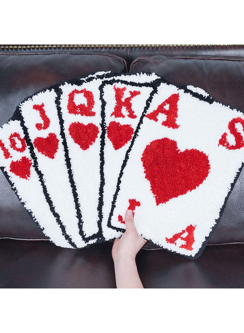 Y&D Living Room Carpet Bedroom Flocking Special-shaped Bedside Blanket Encryption Absorbent Non-slip Carpet-41*64cm  - Image 2
