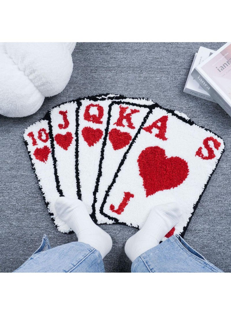 Y&D Living Room Carpet Bedroom Flocking Special-shaped Bedside Blanket Encryption Absorbent Non-slip Carpet-41*64cm  - Image 4