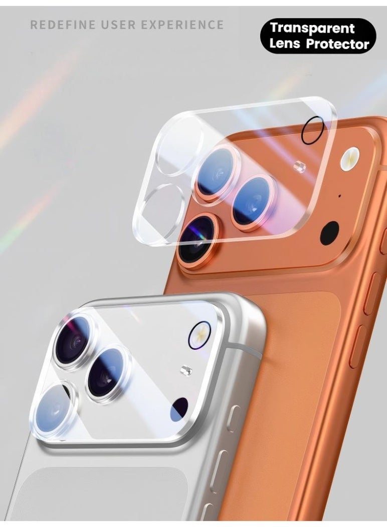 Camera Protector Sticker for iPhone 17 Pro, Transparent Camera Lens Protector Ultra HD Clear for iPhone 17 Pro, Anti-Scratch, Easy Installation, Compatible with Most Cases, Ultra-thin Tempered Glass, 1 Pack - Transparent - Image 4