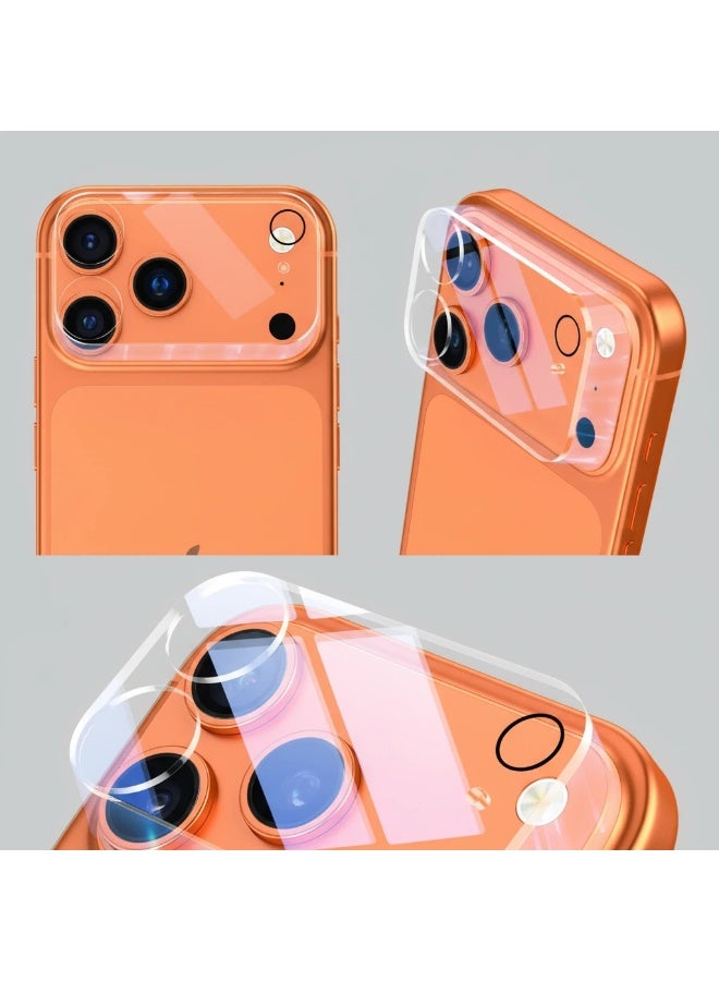 Camera Protector Sticker for iPhone 17 Pro, Transparent Camera Lens Protector Ultra HD Clear for iPhone 17 Pro, Anti-Scratch, Easy Installation, Compatible with Most Cases, Ultra-thin Tempered Glass, 1 Pack - Transparent - Image 5
