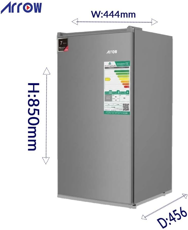 SINGLE DOOR DEFROST REFRIGERATOR, 83L, 2.9 Cubic Feet, Door material -Metal, SILVER, RO-130RDS - Image 5