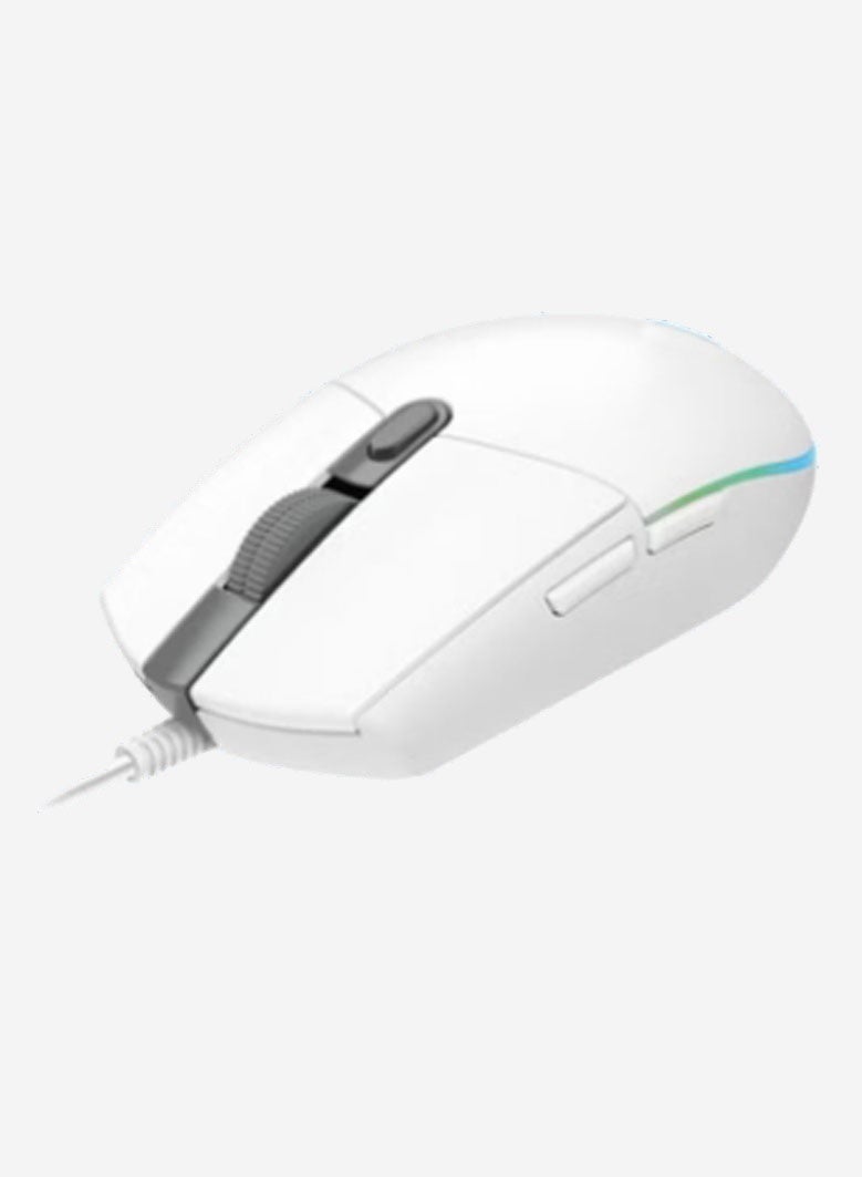 203G Wired Gaming Mouse,  , 6 Programmable Buttons  - White - Image 3