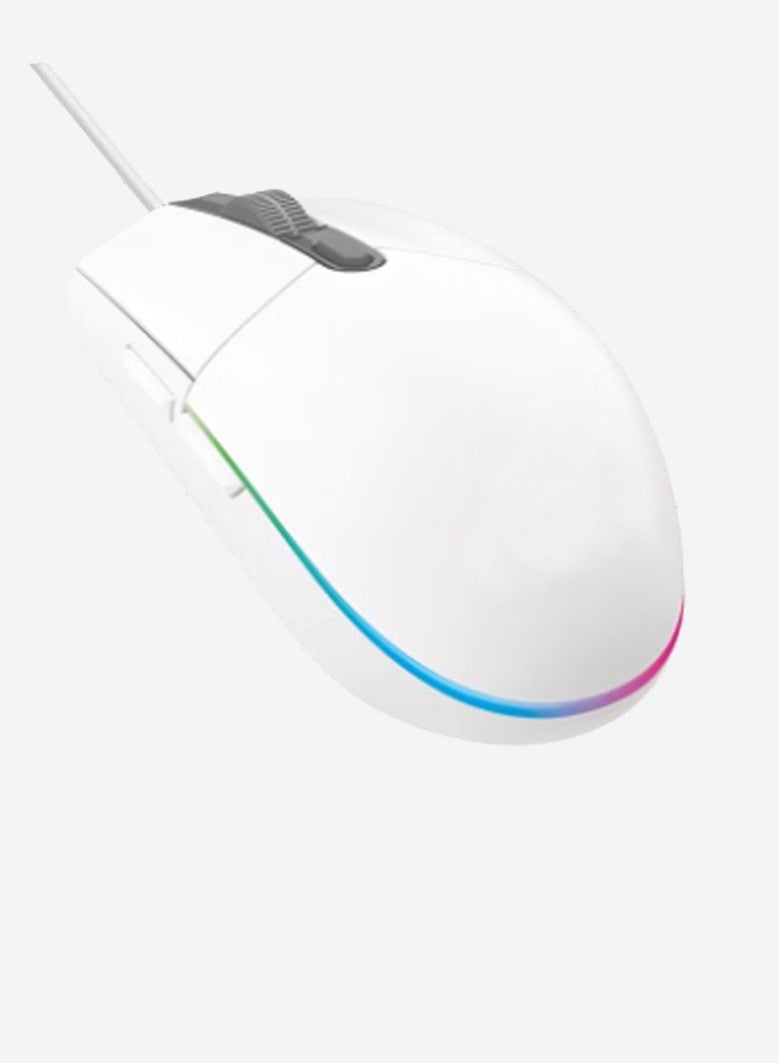 203G Wired Gaming Mouse,  , 6 Programmable Buttons  - White - Image 1