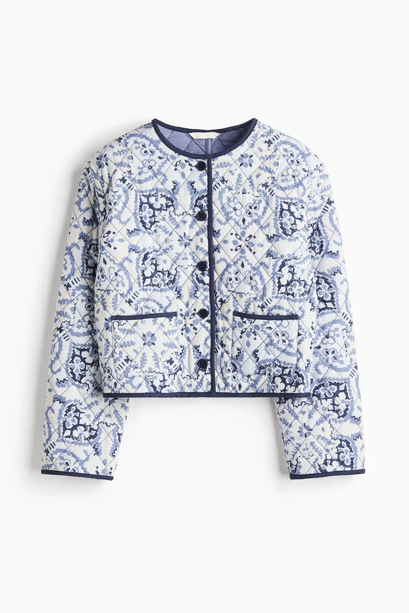 H&M Quilted poplin jacket