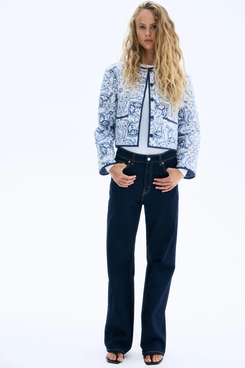 H&M Quilted poplin jacket