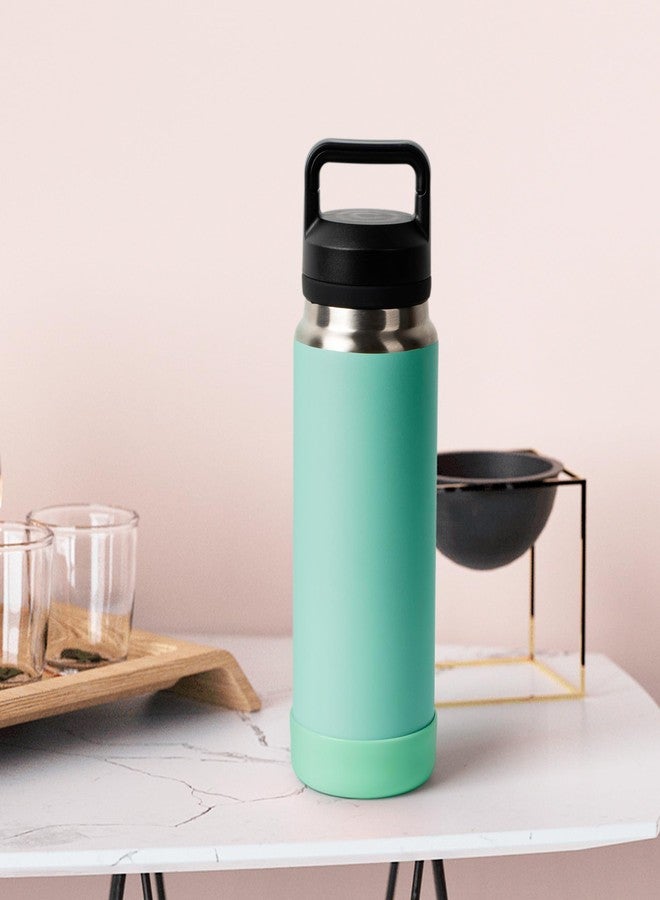 غطاء سيليكون لزجاجة مياه YETI Rambler سعة 36 أونصة من Diumepo، ملحقات حماية سفلية من السيليكون مانعة للانزلاق لزجاجة YETI Rambler سعة 36 أونصة، خالٍ من مادة BPA (أسود) - Image 4
