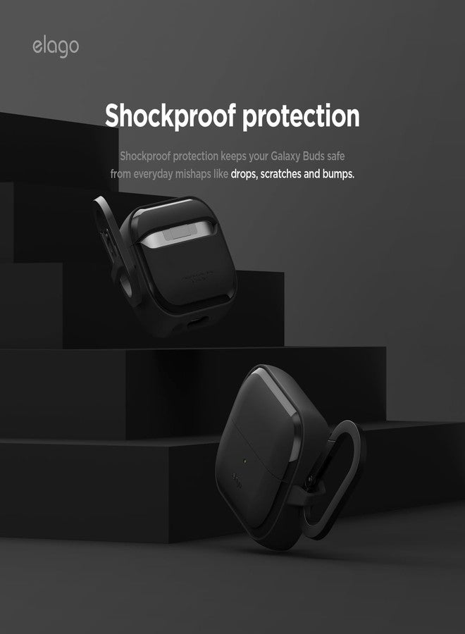 elago EDC Case Compatible with Samsung Galaxy Buds 3 & Galaxy Buds 3 Pro & Galaxy Buds 3 FE Case - Shock Absorbing Design, Wireless Charging, Full Body Protection (Black) - Image 5