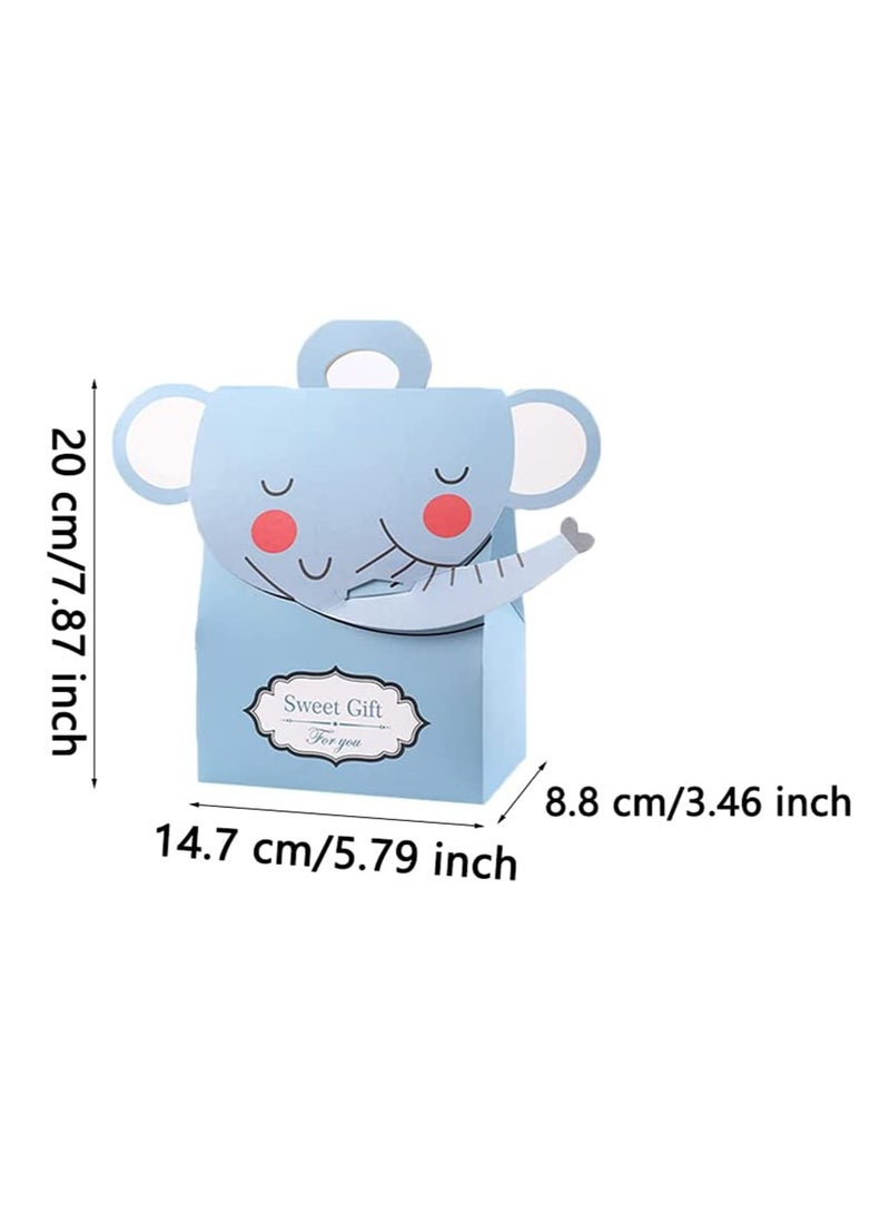 SYOSI 12 pcs Jungle Safari Animals Treat Bags Zoo Birthday Party Favor Decorations Supplies Goody Gift for Kids Baby Shower - Image 3