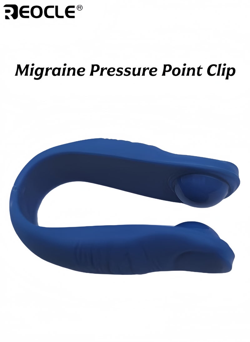 REOCLE Migraine Pressure Point Clip Supporting Acupressure Relaxation & Stress Alleviation & Tension Relief & Headache Relief - Image 1