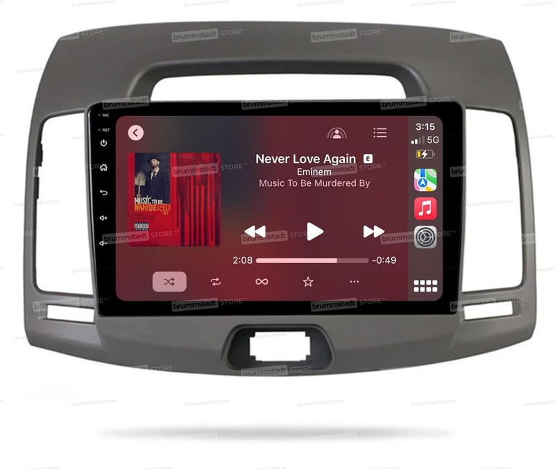 SSR 9 inch android car screenf for hyundai elantra model 2007 to 2011 with applecarplay android auto reverse camera wifi maps youtube - Image 2