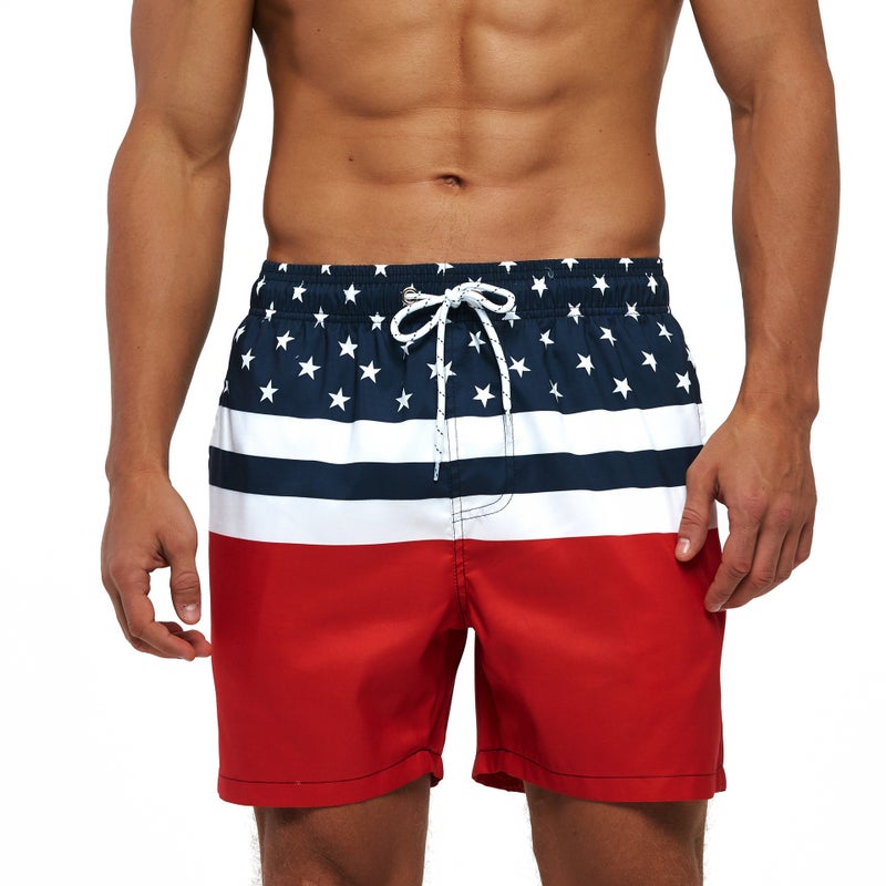 Men'S Four-Season Casual Beach Shorts With Digital Print, Loose Fit, Fashionable, One-Size-Fits-All, Style, Energetic And Trendy - Image 3