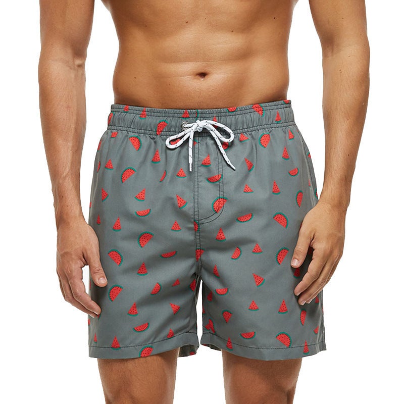 Men'S Four-Season Casual Beach Shorts With Digital Print, Loose Fit, Fashionable, One-Size-Fits-All, Style, Energetic And Trendy - Image 1