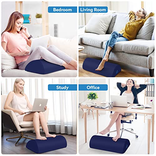 StepLively Foot Rest Ergonomic Pillow for Under Desk at Work, Anti-Fatigue Footrest Support Pillow for Fatigue & Pain Relief, Comfortable for Office Chair, Car Seat & Gaming Chair - Blue - Image 5