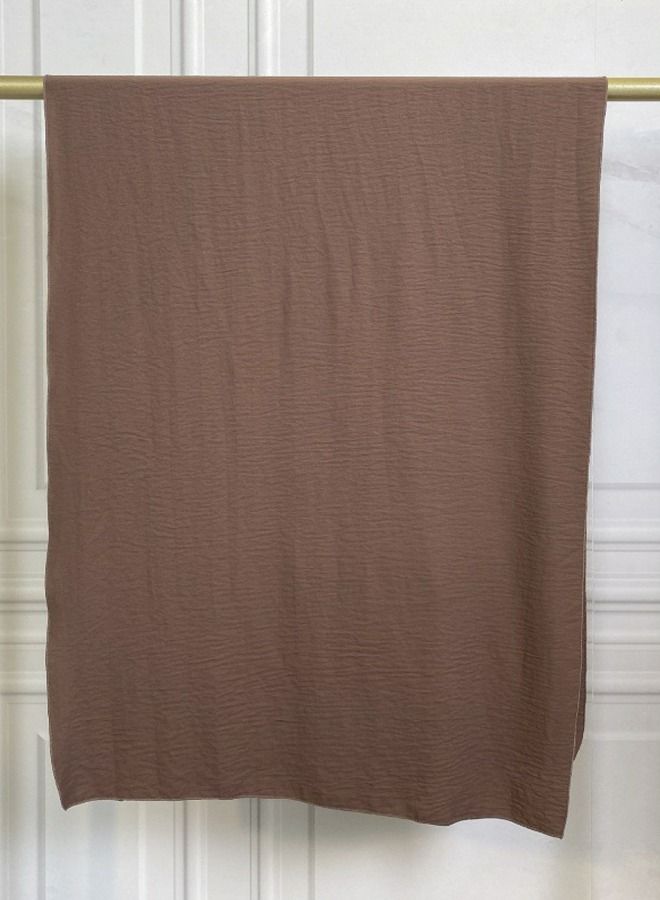إسكدنيا Muslim Headscarf Solid Color Long Scarf Wrap Scarves For Women Coffee