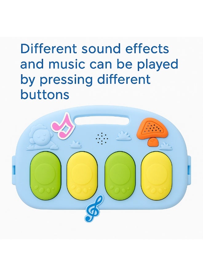 Baby Mat with Piano and Hanging Toys – Musical Activity Mat for Infants - Image 3