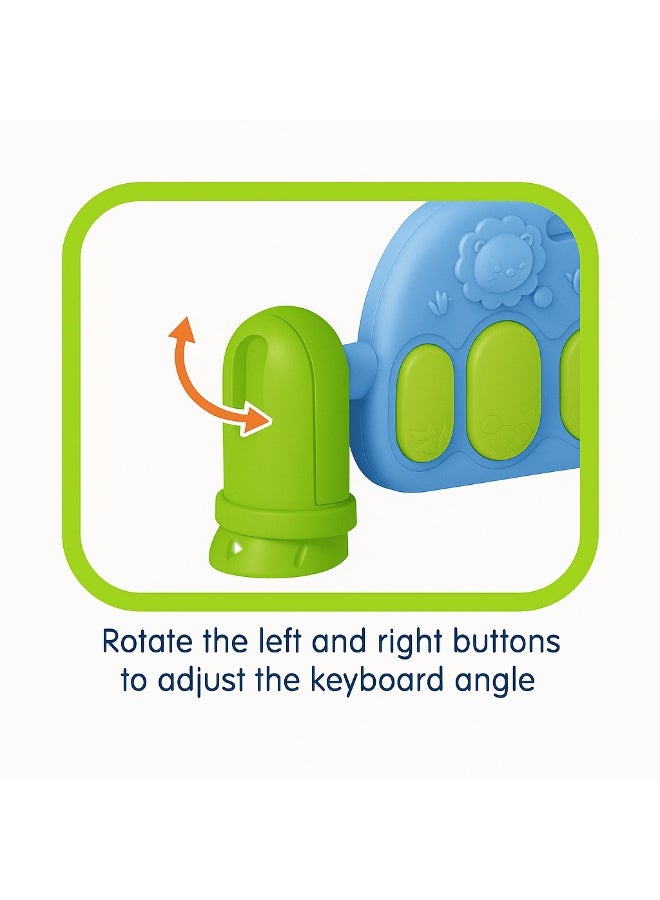 Baby Mat with Piano and Hanging Toys – Musical Activity Mat for Infants - Image 4