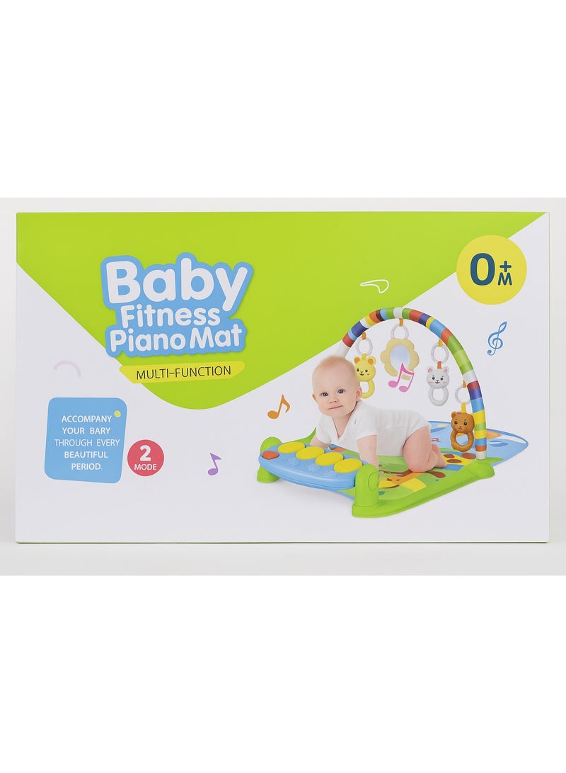 Baby Mat with Piano and Hanging Toys – Musical Activity Mat for Infants - Image 5