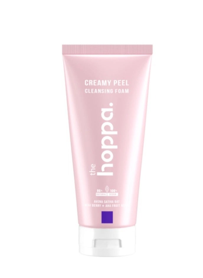 غسول وجه رغوي لتنظيف وتقشير البشرة من هوبا 200 مل