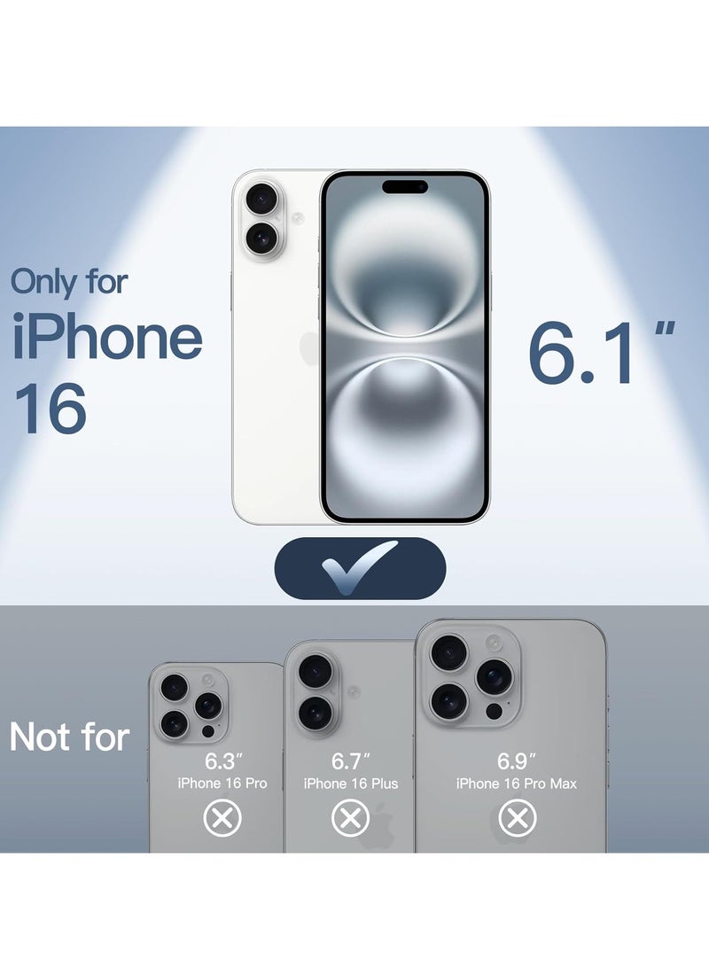 Ultra Slim (0.35mm) Case for iPhone 16 – Lightweight Frosted Clear Matte Finish with Full Camera Lens Protection - Image 2