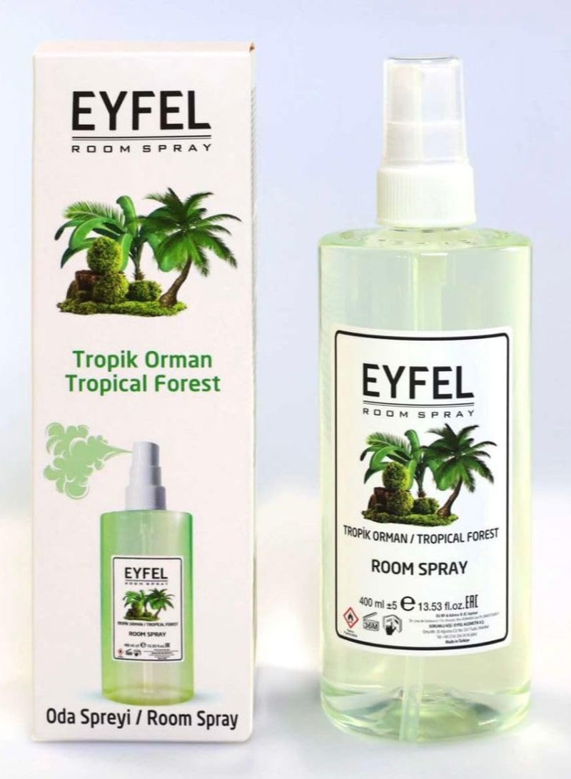 آيفيل معطر جو برائحة الغابات الاستوائية - رائحة تدوم طويلًا، ٤٠٠ مل | زيوت عطرية فاخرة للمنزل والمكتب - Image 1