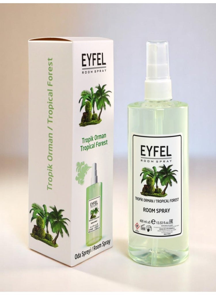 آيفيل معطر جو برائحة الغابات الاستوائية - رائحة تدوم طويلًا، ٤٠٠ مل | زيوت عطرية فاخرة للمنزل والمكتب - Image 2