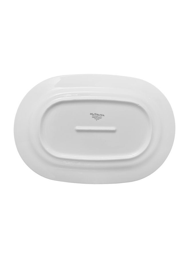 Kutahya Oval Plate Emotion 32 CM White - Image 4