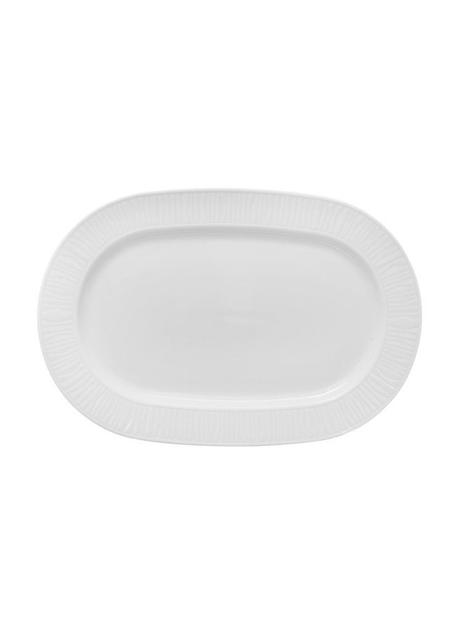 Kutahya Oval Plate Emotion 32 CM White - Image 1