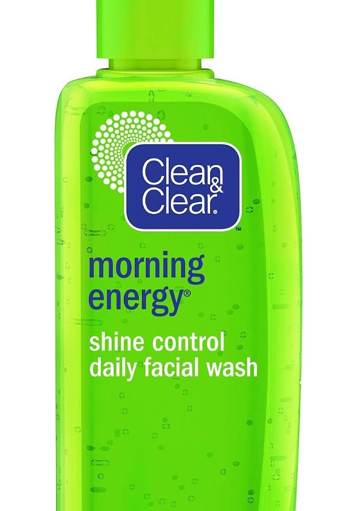 Clean & Clear Daily Facial Wash Morning Energy Shine Control, Enriched with lemongrass and fruit extracts, keeps skin awake, fresh and shine free, 150ml - Image 1