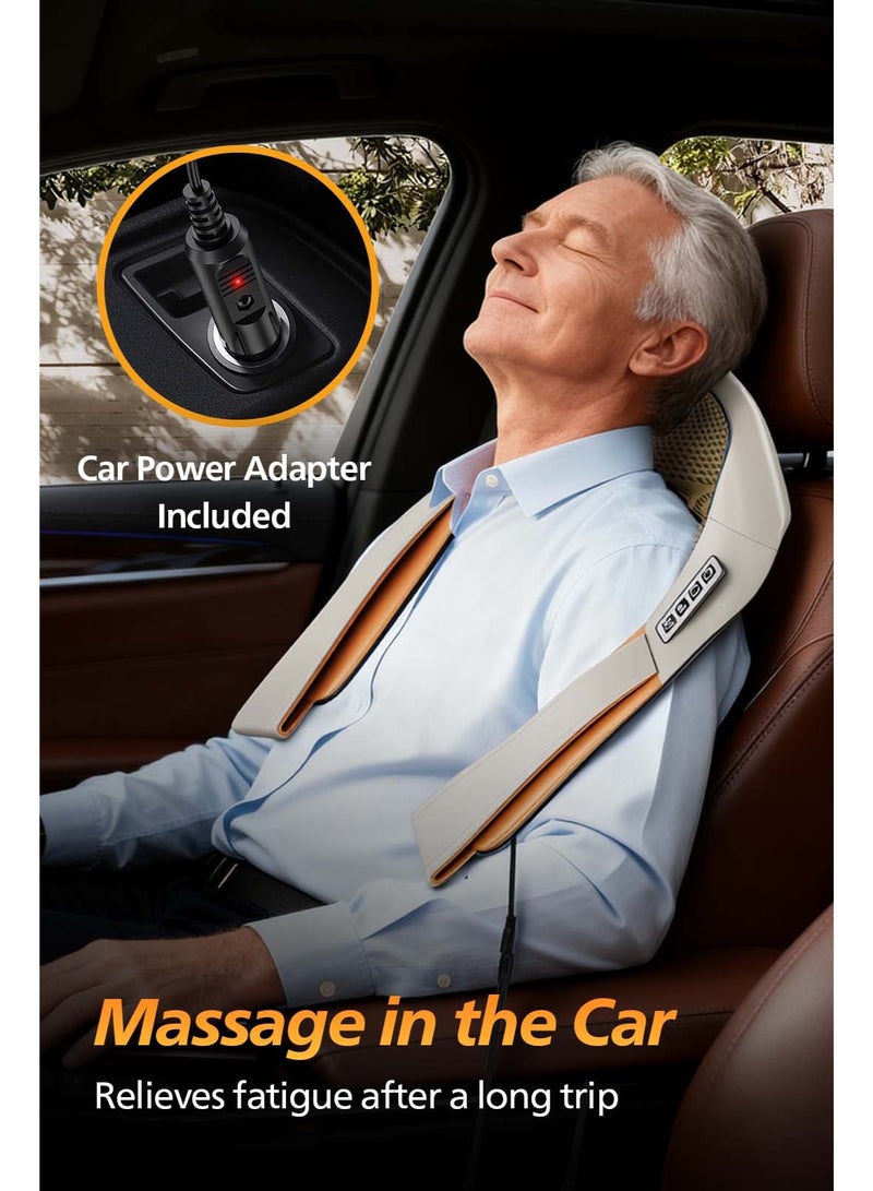 Neck and shoulder massager with Heat, Neck Massager with 3D Kneading Shiatsu Message Device, Body Massager Massage Machine - Image 3