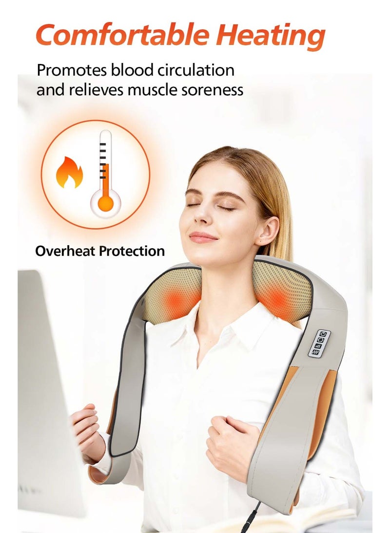 Neck and shoulder massager with Heat, Neck Massager with 3D Kneading Shiatsu Message Device, Body Massager Massage Machine - Image 4