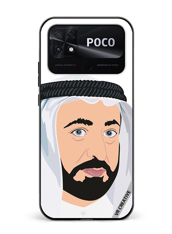 VR CREATIVE Protective Case Cover For Xiaomi Poco C40 Sheikh Sultan Bin Mohammed Bin Sultan Al Design Multicolour - Image 1