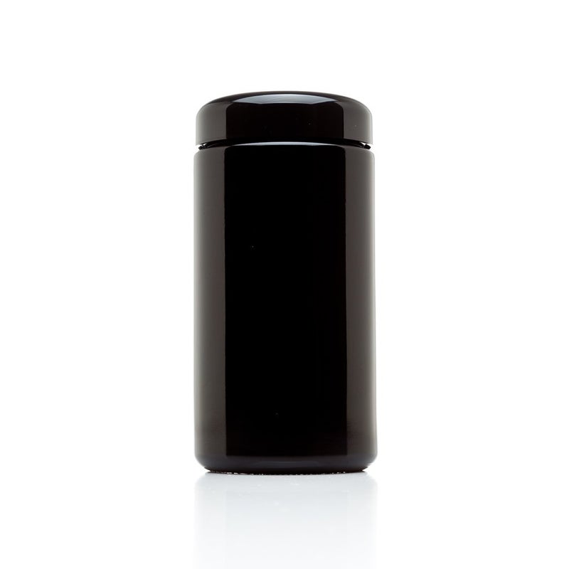 Infinity Jars جرار إنفينيتي 500 مل (17 أونصة سائلة) طويلة كبيرة سوداء زجاجية فوق بنفسجية بفتحة واسعة بغطاء لولبي (1) - Image 1