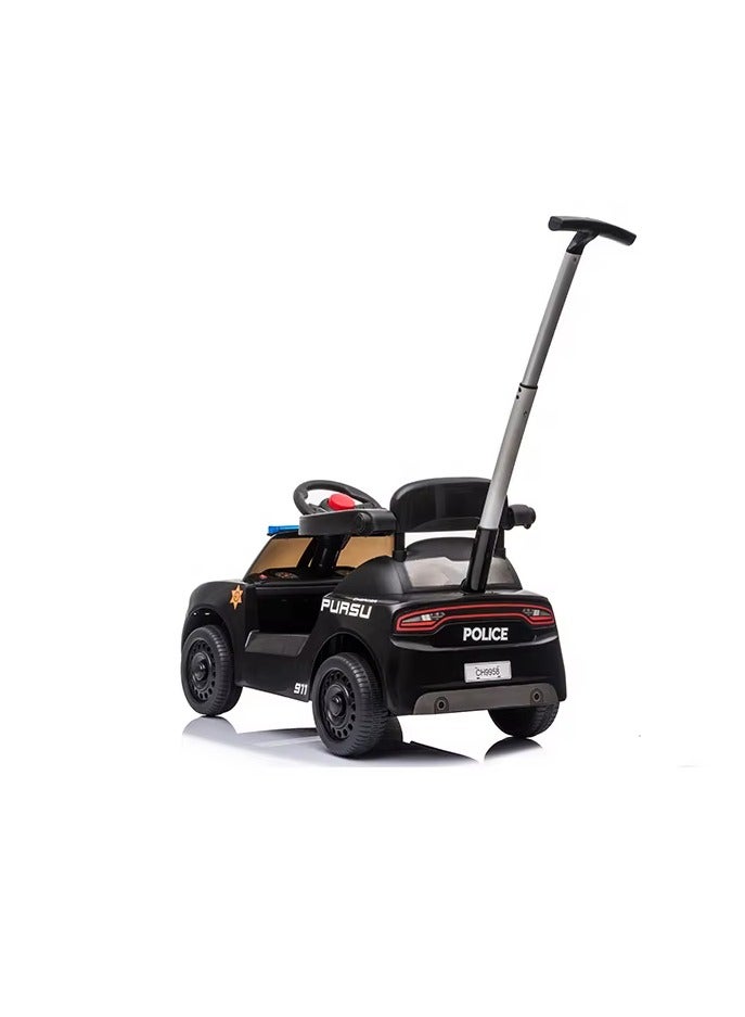 Dodge دودج تشارجر سيارة شرطة قابلة للدفع سوداء CH9958 - Image 4