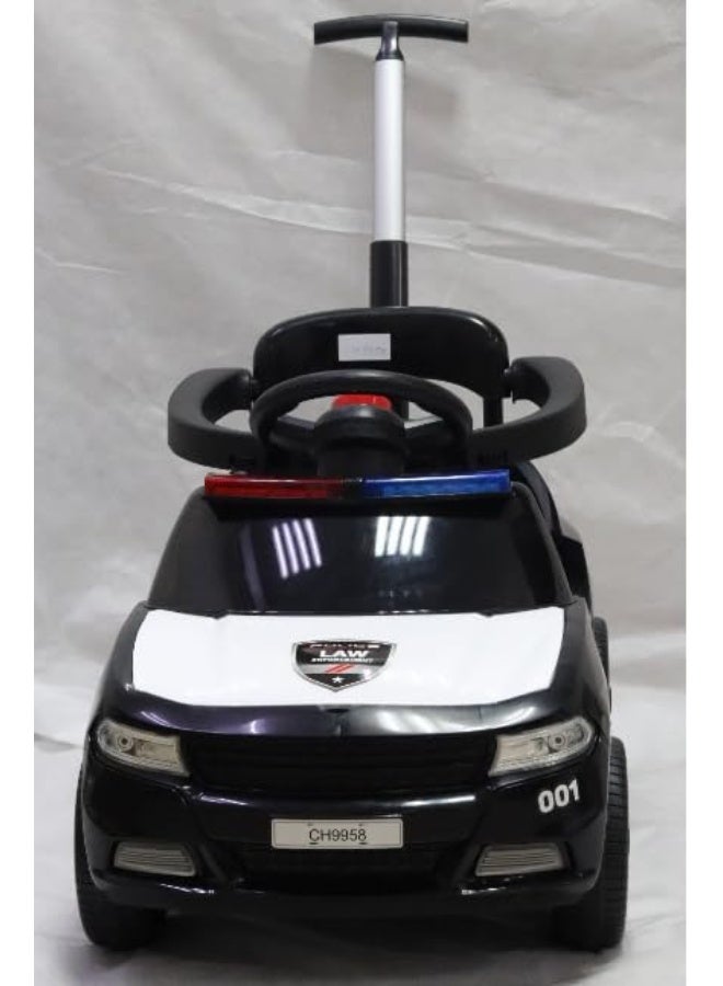 دودج سيارة دودج تشارجر سوداء اللون، سيارة دفع للأطفال، شرطة، CH9958 - Image 1