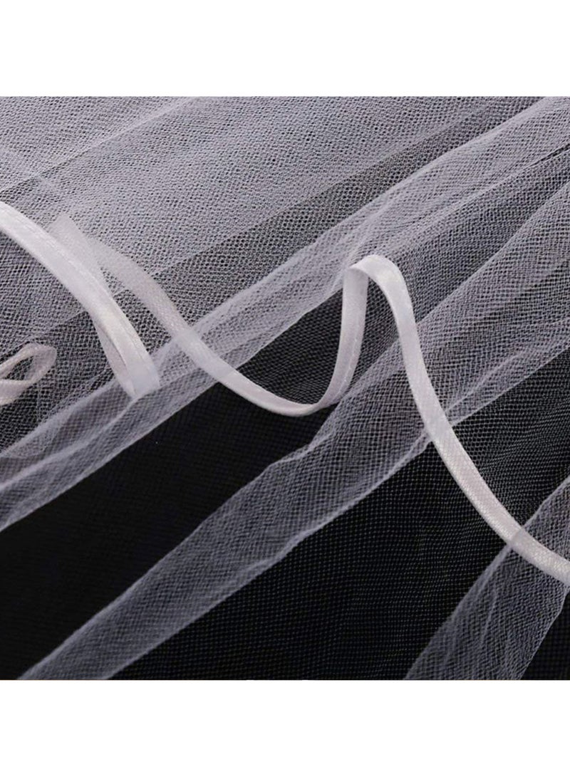 Women Bride To Be Printed Sash With Shoulder Length Veil Party Set  - Image 4