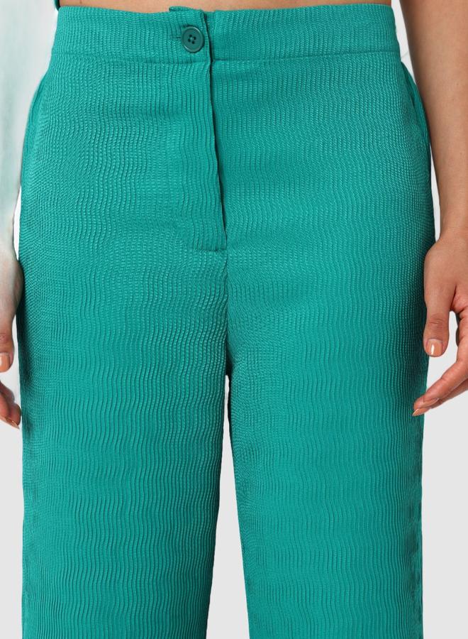 Freehand Green Textured Shirt and Trousers Co-ords - Image 5