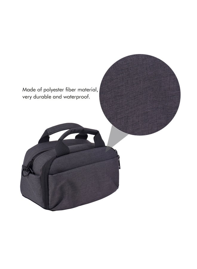 NIBEMINENT DSLR Shoulder Bag With USB Charging Port Black - Image 2