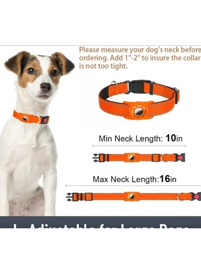 Nylon Reflective Apple Airtag Pet Tracker Anti-Lost Collar (Locator Not Included) - Image 3