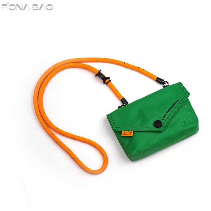 Nocoque Fashion Brand Mini Messenger Bag One Rope Dual-Use All-Match Outdoor Nylon Bag Niche Mobile Phone Pouch - Image 2