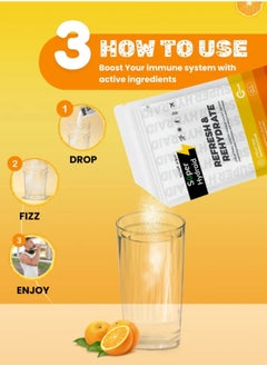 Super Super Hydraid Refresh & Hydrate Orange flavour 21gm x 10 Sachets  - Image 3